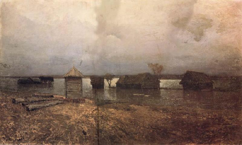 Levitan, Isaak Flood oil painting picture